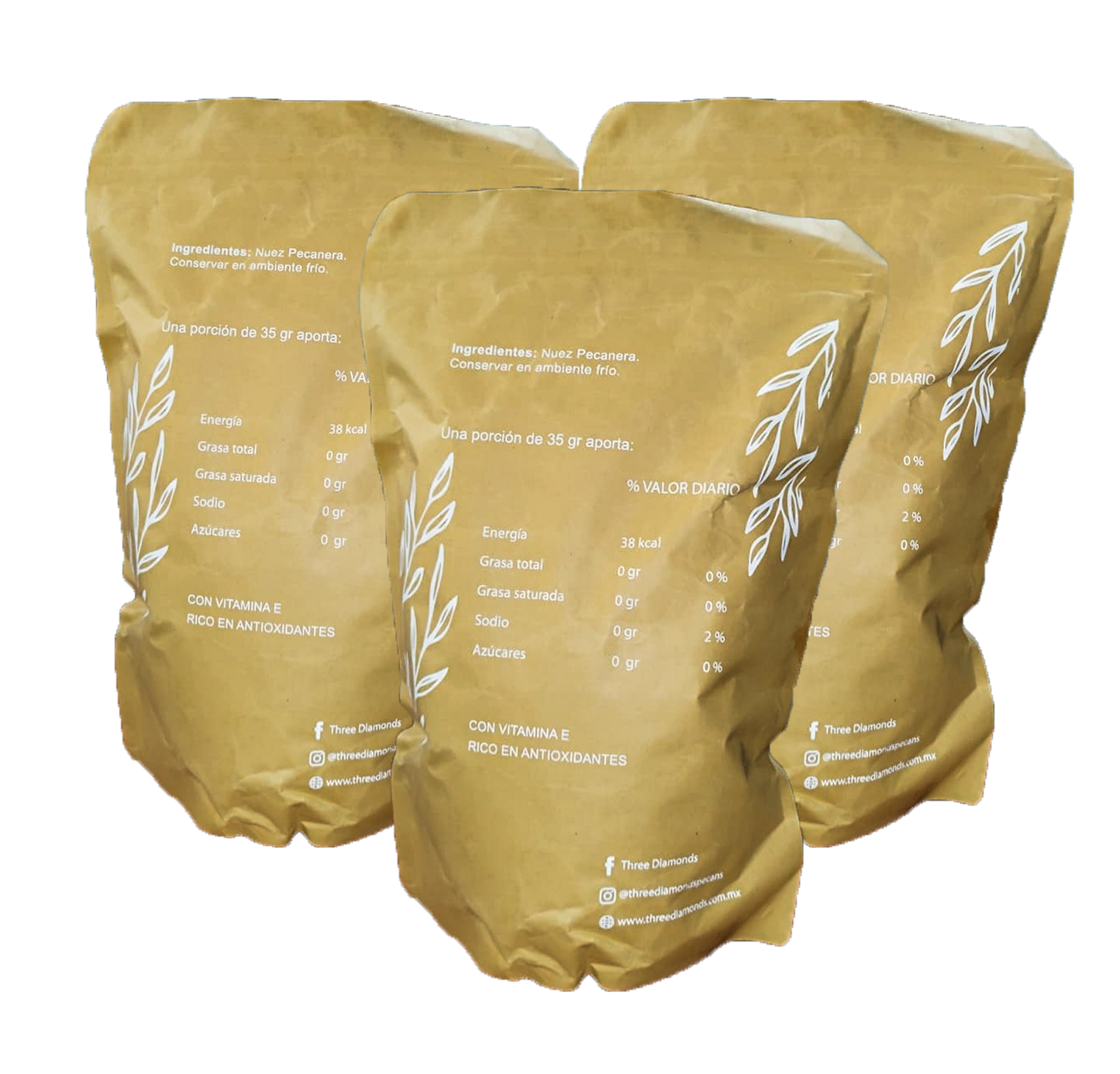 Nuez Pecana Premium – Pack Familiar (3 Bolsas)
